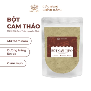 Bột cam thảo nguyên chất [ 500G ] mặt nạ bột 100% oganic - MỘC LIÊN