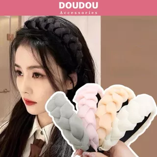 Băng đô cài tóc Doudou Bờm tóc nữ Băng đô tóc tết kiểu dáng dạng mấn cô dâu đi tiệc Hàn Quốc FG025