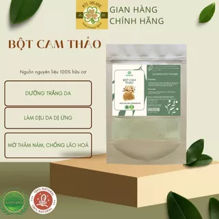 Bột cam thảo nguyên chất r đắp mặt nạ ủ trắng body dưỡng sáng ngừa mụn mờ thâm Hải Khánh -  MTL ORGANIC