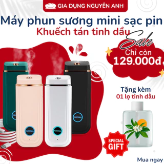 Máy Khuếch Tán Tinh Dầu Cao Cấp Cho Gia Đình và Văn Phòng, Phun Sương Công nghệ siêu âm, Phun sương 3 chế độ