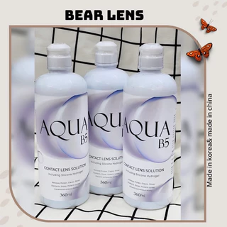 Nước Ngâm Kính Áp Tròng Lens Aqua B5 Dung Tích 360ml | Bear Lens 🐻