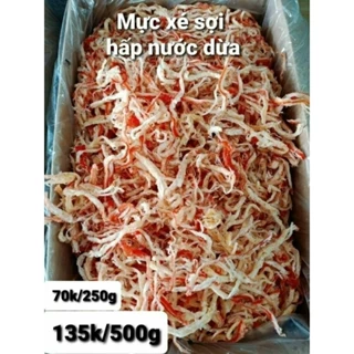 Mực xé sợi hấp nước dừa 500g