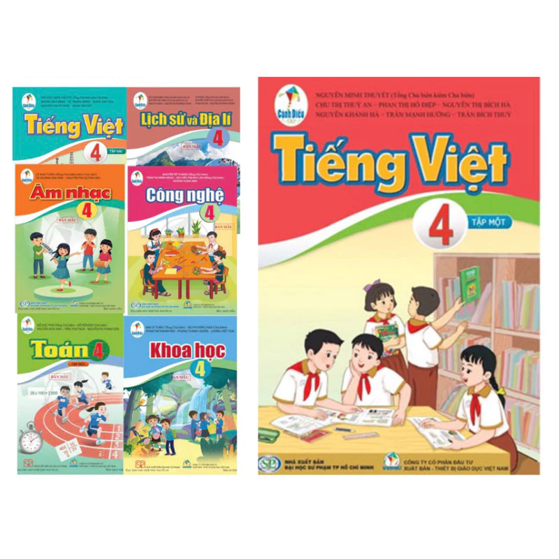 Sách - Bộ Sách Giáo Khoa + Sách Bài Tập Lớp 4 (Bán lẻ) - Chương Trình Cánh Diều - Nhà sách 279