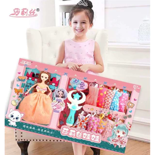 Bộ sưu tập búp bê Barbie và nhiều phụ kiện váy,giày,túi xách dễ thương, quà tặng bé gái