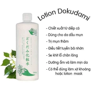 Lotion/Nước hoa hồng Diếp cá Dokudami 500ml