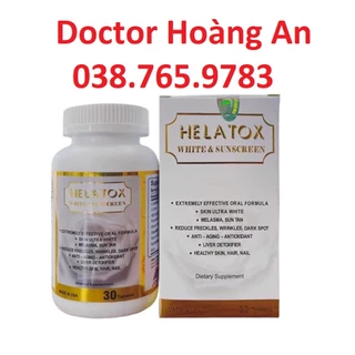 Helatox viên uống chống nắng, trắng da nhập khẩu chính hãng từ Mỹ