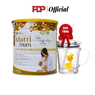 A16 Sữa hạt lợi sữa Matti Mum lon 650g - Hỗ trợ sữa về nhiều hơn đặc sánh thơm ngon nhiều dưỡng chất