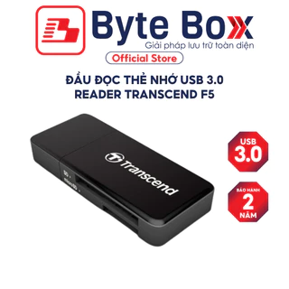 Đầu đọc thẻ nhớ USB 3.0 Reader Transcend F5 (đen) Bảo hành 2 năm