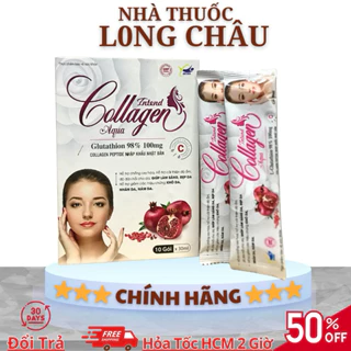 Gói uống trắng da, sáng da, đẹp da collagen Aqua Intend tăng cường nội tiết tố giảm khô da, sạm da , nám da