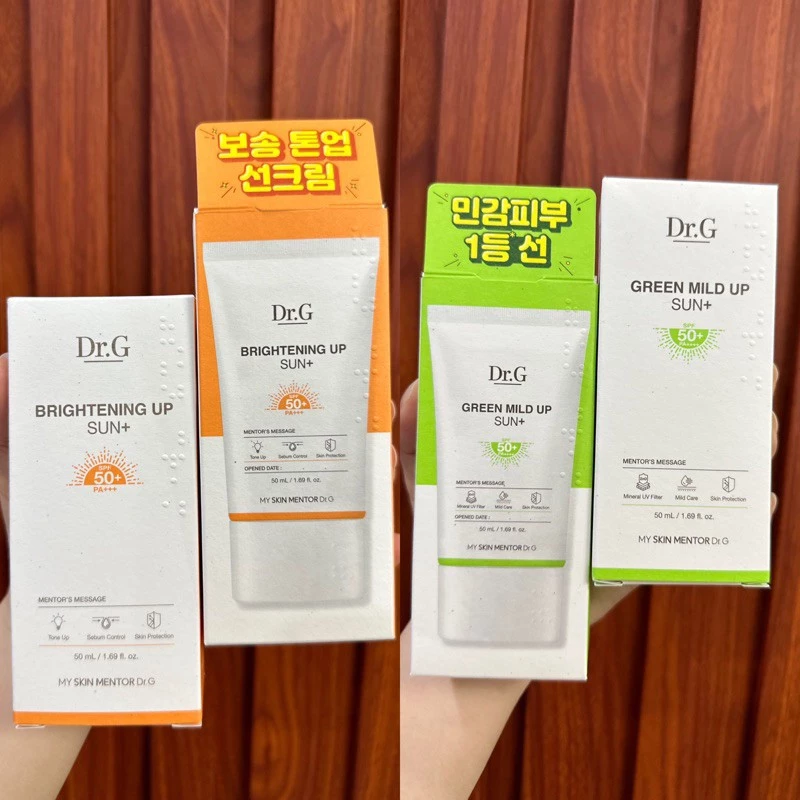 Kem Chống Nắng dưỡng trắng da, nâng tone Dr.G Brightening Up dành cho da dầu mụn và da nhạy cảm 50ML