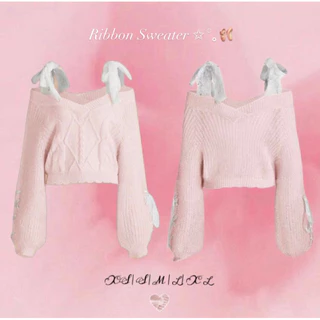 Áo Len Dệt Kim Thắt Nơ - Ribbon Sweater