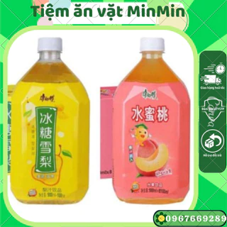 Nước lê trưng đường phèn, nước đào ép, trà hoa quả Kangshifu (chai 1000ml)