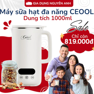 Máy làm sữa hạt Ceool chính hãng  - Xay nấu tự động - Công suất 800W - Dung tích 1L