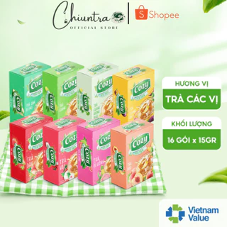 Trà Cozy Hòa Tan Ice Tea Các Vị - Thức Uống Giải Khát Thanh Nhiệt Tươi Mát (16 gói x 15g)