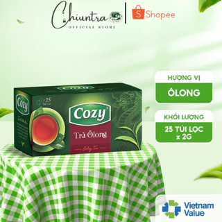 Trà Ô Long Túi Lọc Cozy (25 túi lọc x 2gr)