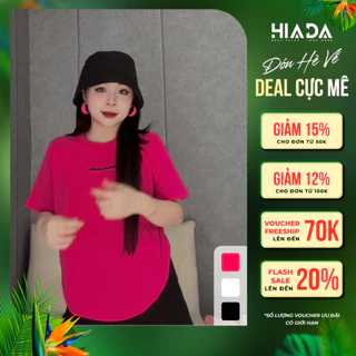 Áo Thun Nữ Babytee HIADA Nhấn Mí Cổ Tròn [ HIADA 04 ]