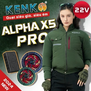 [KENKO 22V 24000MAH] Áo quạt điều hòa KENKO Promax 22v quạt spider mới nhất 2024  pin 24000 mah nâng cấp nhiều công nghệ