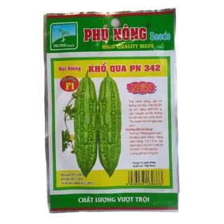 Hạt Giống Khổ Qua Phú Nông 342- Gói 2 gram Trái Dài, Năng Suất Cao