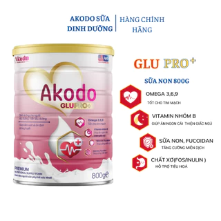 Sữa Bột Dinh Dưỡng Akodo Glu Pro Tăng Cường Sức Khỏe, Phòng Ngừa Các Bệnh Tiểu Đường Và Tiền Tiểu Đường Hộp 900g