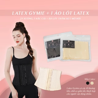 [Combo GYMIE + Áo Lót] Đai Nịt Bụng Latex WSTORE 25 Xương Lưới - Thông Hơi Thoáng Khí - Latex Chuẩn Chính Hãng