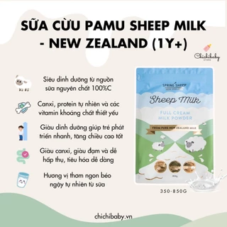 Sữa cừu Spring Sheep New Zealand - Dạng túi