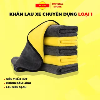 Khăn Lau Xe Đa Năng Chuyên Dụng Cho Ô TÔ Sợi MICROFIBER Mềm Mịn 2 Mặt Siêu Thấm Hút Rửa Xe Hơi, Xe Máy KLX001