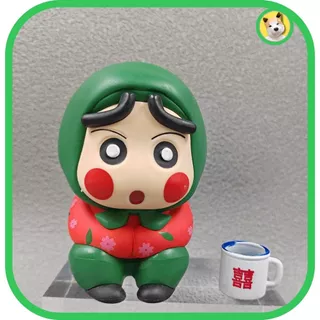 Mô Hình Shin bà cụ non Cậu Bé Bút Chì Shin Shinnosuke hoá trang bà cụ cute tiệm đồ chơi Beocaz có sẵn 10 cm