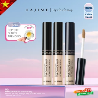 Kem Che Khuyết Điểm The Saem Cover Perfection Tip Concealer SPF28 PA++ HAJIME COSMETICS Lọ 6.5g