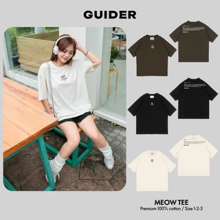 Áo Thun Guider Local Brand Unisex Oversize Cổ Tròn 100% Cotton Dày Dặn Form Boxy - GAT02