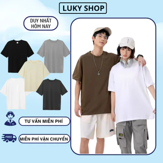 Áo phông thun nữ nam trơn AP01 unisex chất cotton loại 1 thoáng mát thấm hút mồ hôi LUKY