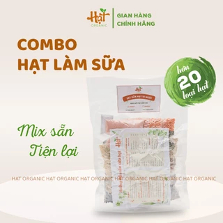 SET HẠT LÀM SỮA MIX SẴN - COMBO 10 NGÀY - 22 NGUYÊN LIỆU -  BỔ SUNG DINH DƯỠNG - ĐÓNG GÓI HÚT CHÂN KHÔNG