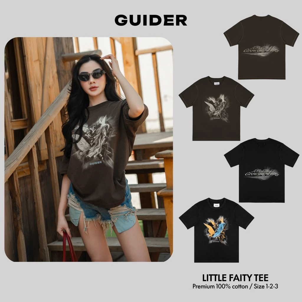 Áo Thun Guider Local Brand Unisex Oversize Cổ Tròn 100% Cotton Dày Dặn Form Boxy - GAT18