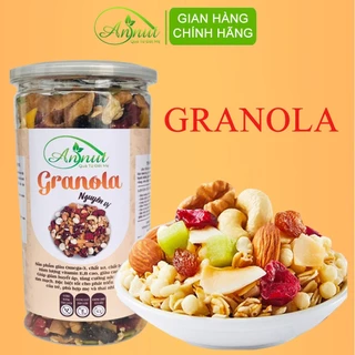 Granola Siêu Hạt ANNUT , Ngũ Cốc Siêu Hạt Ăn Kiêng Giảm Cân Không Đường Mix 12 Loại Hạt