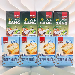 Cafe SÁNG - Cà phê Muối hoà tan 3in1 năng lượng cho ngày mới hộp 200 (10 gói x 20g)