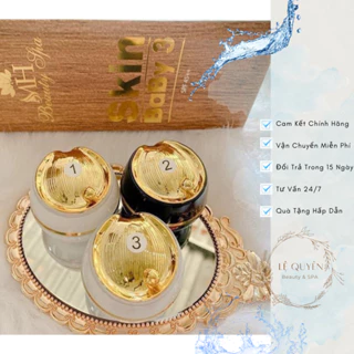 Bộ Kem Dưỡng Skin Baby 3 MH Beauty Spa giúp làm mờ nám trắng da se khít lỗ chân lông