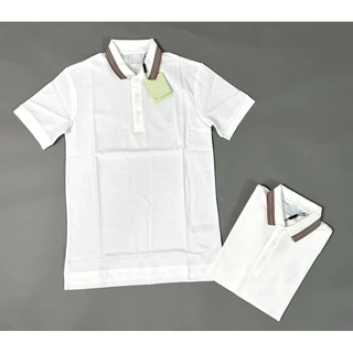 [ÁP MÃ FREESHIP ƯU ĐÃI] Áo Polo Nam Chất Vải Cotton Đen-Trắng Phối Viền Cổ Bao Tem Đựng