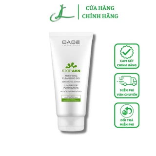 Sữa Rửa Mặt Babe Stop AKN Purifying Cleansing Gel Cho Da Dầu Mụn 100ml