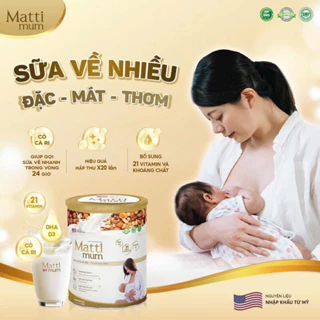 [Chính hãng]Sữa hạt lợi sữa Matti Mum cho mẹ sau sinh 650g