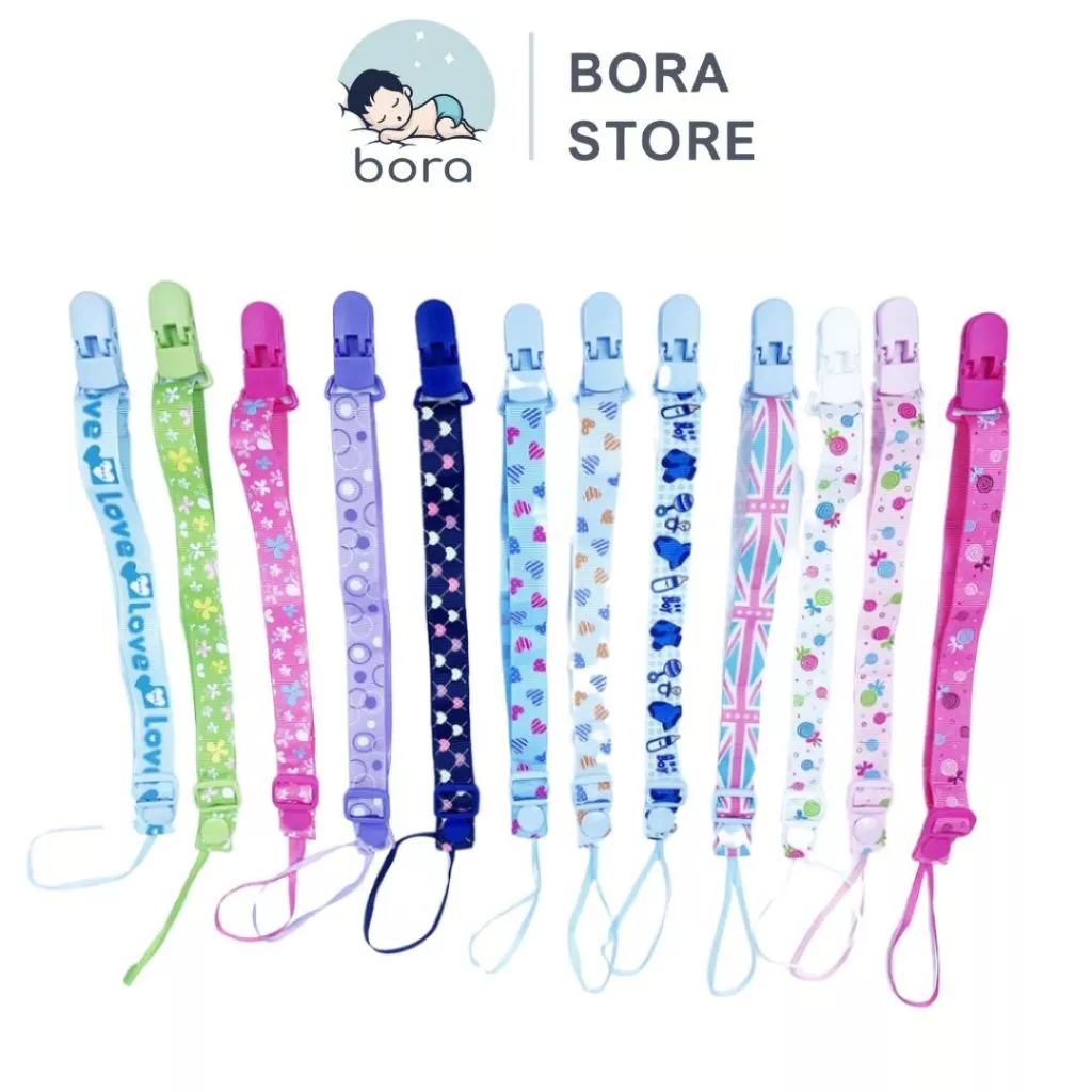 Dây đeo ti giả, gặm nướu cho bé [Dài 44cm, đIều chỉnh được độ dài]