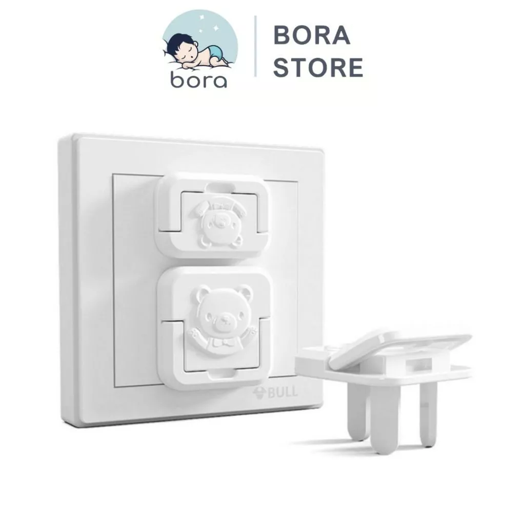 Bịt ổ điện cao cấp giữ an toàn cho bé [Màu sắc đẹp, có quai tháo ra dễ dàng]