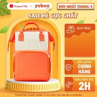 Balo bỉm sữa đa năng cho mẹ và bé Yoboo YB-005 chống thấm nước sức chứa lớn 20L nhiều ngăn chứa đồ - Hàng chính hãng