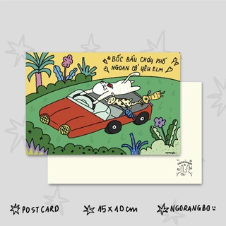 Thiệp lời nhắn cặp đôi, Postcard lời nhắn nhủ tặng người yêu - Ngorangbo.artwork