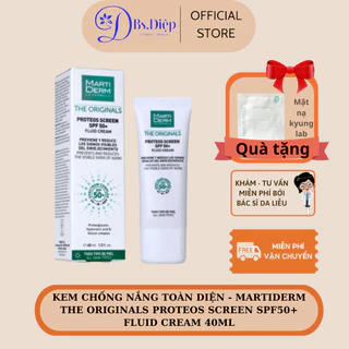 Kem Chống Nắng Toàn Diện - MartiDerm The Originals Proteos Screen SPF50+ Fluid Cream 40ml