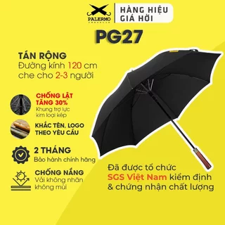 Ô dù cán dài cao cấp PG27 Palermo Umbrella tán rộng 27 inch che mưa che nắng, chống lật trong gió to