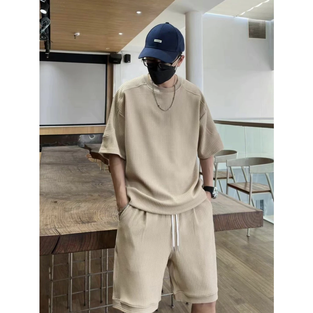 Bộ đồ nam GUDO quần áo thể thao chất cotton mát mẻ forrm dáng trẻ trung năng động G07