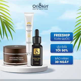 Bộ đôi kem dưỡng giảm Nám Nhỏ ORISKIN MELASMA WHITENING CREAM 6g và kem chống nắng ORISKIN UV PERFECT SUN CREAM 20ml