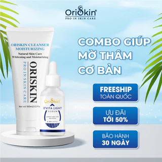 Combo Cơ Bản, Hỗ Trợ Giảm Thâm, Giúp Kiềm Dầu, Serum O'vita Light và Sửa Rữa Mặt Oriskin