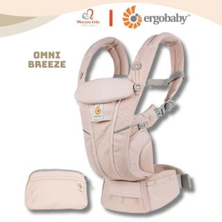 Địu trợ lực Ergobaby Omni Breeze 4 tư thế cho bé sơ sinh, đai địu trẻ em siêu thoáng - Monnie Kids