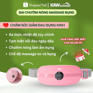 Đai Chườm Nóng Massage Bụng KAW 3 Chế Độ Giảm Đau Bụng Kinh Nhanh Chóng, Làm Ấm Vùng Bụng Vùng Lưng