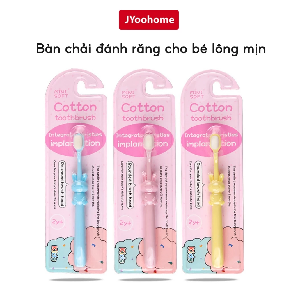 Bàn Chải Đánh Răng Cho Bé Sợi Lông Tơ Siêu Mềm JYoohome Bàn Chải Tập Đánh Răng Cho Trẻ Em 1-10 Tuổi